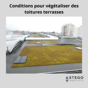Conditions pour végétaliser des toitures terrasses