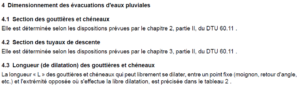 Extrait du DTU 40.5