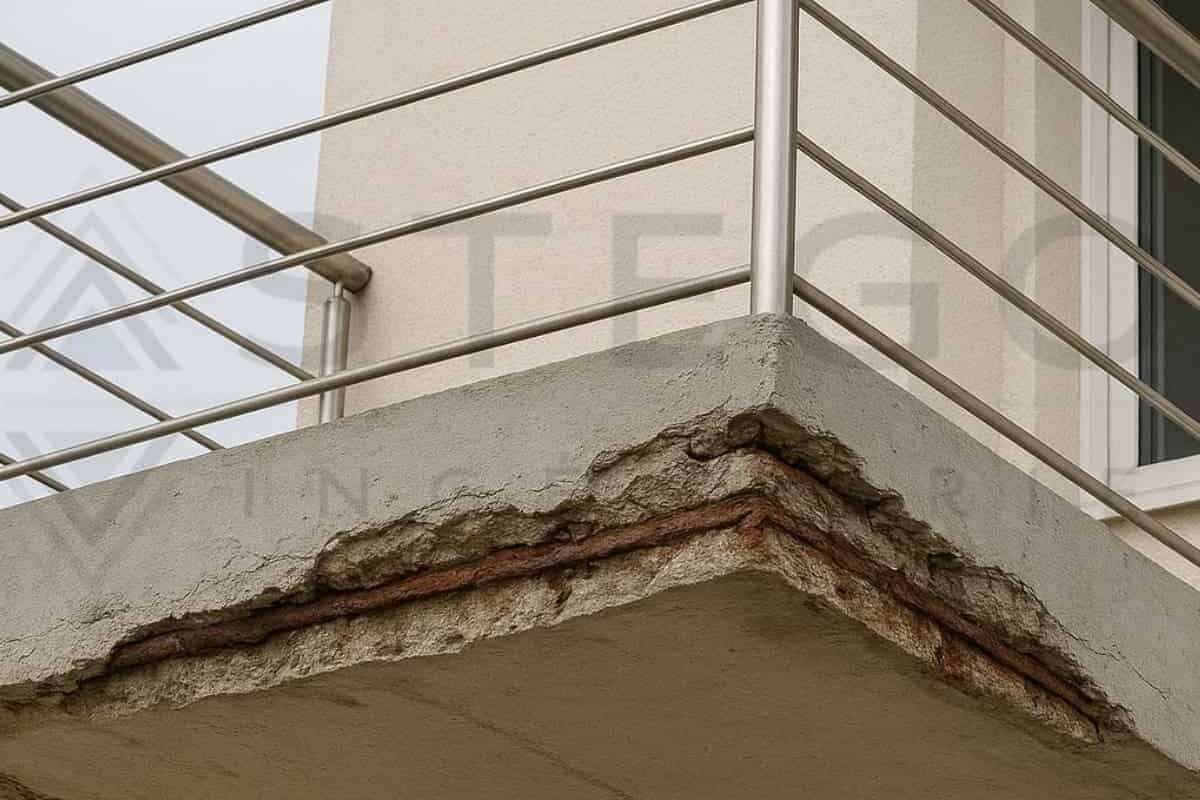 balcons : Corrosion prématurée des armatures