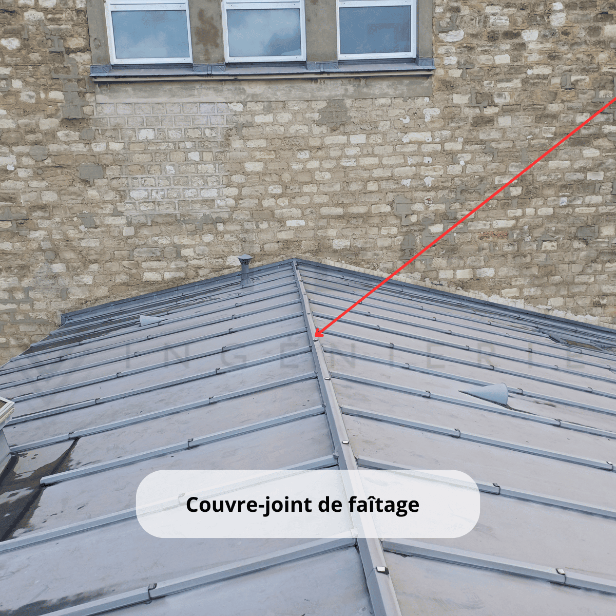 Couvre-joint de faitage