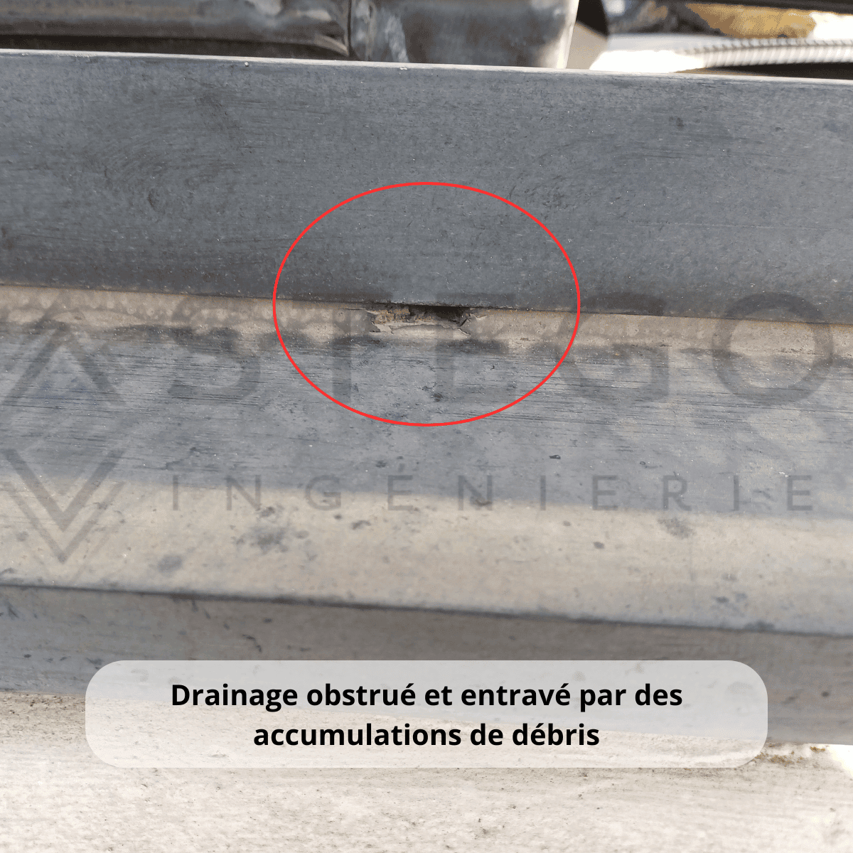 Trou de drainage